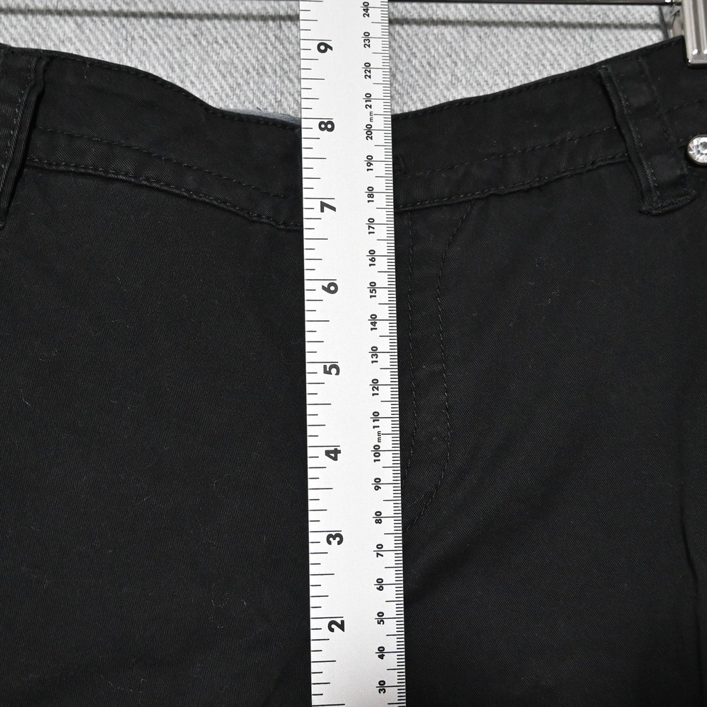 Miss Me Cargo Pants Womens 28 Rhinestone Embroidered Flare Leg Black Flaws - Picture 14 of 14